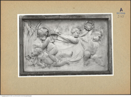 Vorderseite von ICCD [https://www.deutsche-digitale-bibliothek.de/content/lizenzen/rv-ez/] Kampf zwischen himmlischer und irdischer Liebe - , bh128947_recto. Foto.