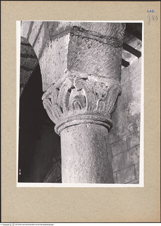 Vorderseite von Foto Marburg [https://www.deutsche-digitale-bibliothek.de/content/lizenzen/rv-ez/] Korinthisierendes Kapitell - , bh129433_recto. Foto: Hutzel, Max.