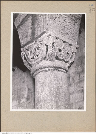 Vorderseite von Foto Marburg [https://www.deutsche-digitale-bibliothek.de/content/lizenzen/rv-ez/] Kapitell - , bh129816_recto. Foto: Hutzel, Max.