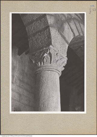 Vorderseite von Foto Marburg [https://www.deutsche-digitale-bibliothek.de/content/lizenzen/rv-ez/] Korinthisierendes Kapitell - , bh129820_recto. Foto: Hutzel, Max.