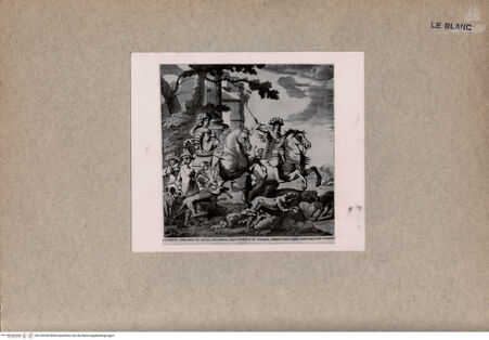 Vorderseite von unbekannt [http://creativecommons.org/publicdomain/mark/1.0/] Kurfürst Ferdinand Maria von Bayern und seine Gemahlin auf Wildschweinjagd - , bh130328. Foto.