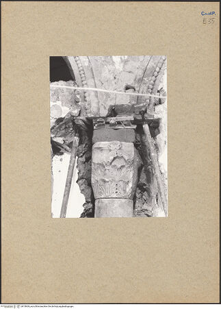 Vorderseite von Bibliotheca Hertziana [https://www.deutsche-digitale-bibliothek.de/content/lizenzen/rv-fz/] Frontalansicht vor der Restaurierung, bh130409_recto. Foto: Mörsch.