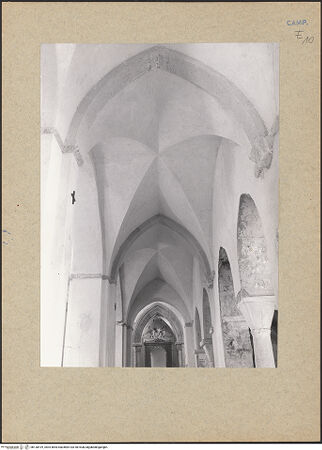 Vorderseite von Bibliotheca Hertziana [https://www.deutsche-digitale-bibliothek.de/content/lizenzen/rv-fz/] CattedraleSüdliche Seitenschiffe - Inneres südliches Seitenschiff, vor der Restaurierung, bh130419_recto. Foto: Mörsch.