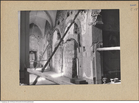 Vorderseite von Bibliotheca Hertziana [https://www.deutsche-digitale-bibliothek.de/content/lizenzen/rv-fz/] CattedraleNördliches Seitenschiff - Nördliches Seitenschiff, vor der Restaurierung, bh130423_recto. Foto: Mörsch.