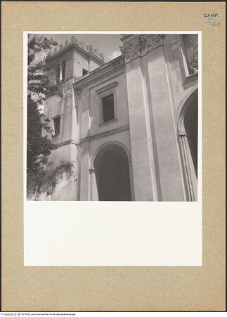 Vorderseite von Urban [https://www.deutsche-digitale-bibliothek.de/content/lizenzen/rv-ez/] Chiesa dei Cappuccini (ex Chiesa dei Gesuiti)Hauptfassade - Fassade und Turm (Teilansicht), bh130429_recto. Foto: Urban, Thomas.