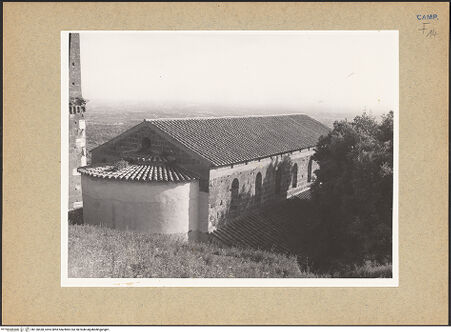 Vorderseite von Urban [https://www.deutsche-digitale-bibliothek.de/content/lizenzen/rv-ez/] San Pietro ad MontesOstabschluss - Mittelapsis und nördlicher Lichtgaden von Nordosten, bh130438_recto. Foto: Urban, Thomas.