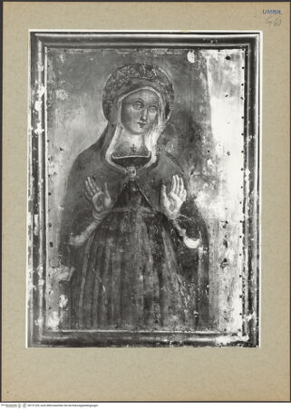 Vorderseite von ICCD [https://www.deutsche-digitale-bibliothek.de/content/lizenzen/rv-ez/] Maria orans - Gesamtansicht , bh131229_recto. Foto.