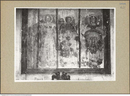 Vorderseite von ICCD [https://www.deutsche-digitale-bibliothek.de/content/lizenzen/rv-ez/] Die heiligen Agatha, Laurentius und Veronika - Gesamtansicht mit Rahmen, bh131253_recto. Foto:  .