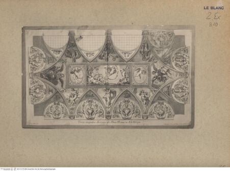Vorderseite von GFN [http://creativecommons.org/publicdomain/mark/1.0/] Decke der Galerie Verospi, Rom (aus einer Serie von 17 Blatt) - , bh131279. Foto.