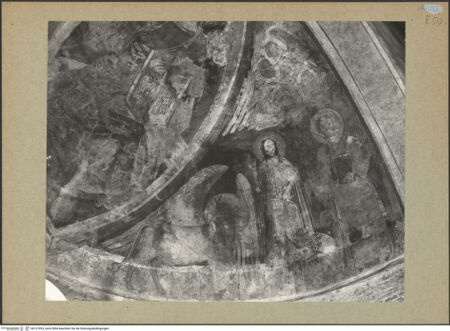 Vorderseite von Böhm [https://www.deutsche-digitale-bibliothek.de/content/lizenzen/rv-ez/] Christus in der Mandorla, umgeben von den vier Tieren, und Heiligen - Rechte Seite, bh131993_recto. Foto: Böhm, Osvaldo.