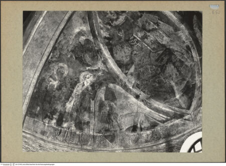 Vorderseite von Böhm [https://www.deutsche-digitale-bibliothek.de/content/lizenzen/rv-ez/] Christus in der Mandorla, umgeben von den vier Tieren, und Heiligen - Linke Seite, bh131994_recto. Foto: Böhm, Osvaldo.