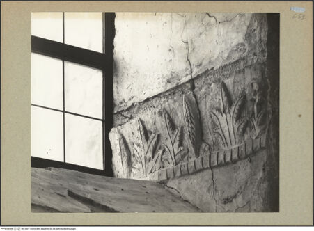 Vorderseite von Böhm [https://www.deutsche-digitale-bibliothek.de/content/lizenzen/rv-ez/] Fragmente eines Zierbandes mit Palmetten - Gesamtansicht (rechte Seite), bh132011_recto. Foto: Böhm, Osvaldo.