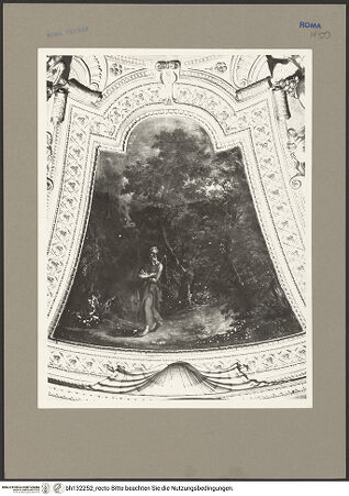 Vorderseite von Bibliotheca Hertziana [https://www.deutsche-digitale-bibliothek.de/content/lizenzen/rv-fz/] Ausmalung der Kuppel mit Szenen aus dem Leben des heiligen HieronymusBildfeld: Der heilige Hieronymus in der Wüste - , bh132252_recto. Foto: Rigamonti.