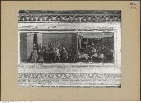 Vorderseite von ICCD [https://www.deutsche-digitale-bibliothek.de/content/lizenzen/rv-ez/] KreuzabnahmealtarKreuzlegendeKaiser Heraklius bringt das Kreuz zurück - Gesamtansicht, bh132404_recto. Foto.