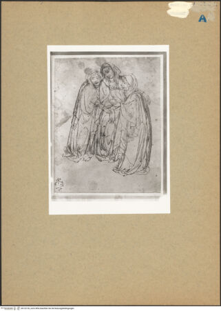 Vorderseite von Albertina [https://www.deutsche-digitale-bibliothek.de/content/lizenzen/rv-ez/] Die ohnmächtige Maria, von zwei Frauen gestützt - , bh132726_recto. Foto.