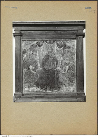 Vorderseite von Bibliotheca Hertziana [https://www.deutsche-digitale-bibliothek.de/content/lizenzen/rv-fz/] Madonna mit Engeln - Gesamtansicht, bh132730_recto. Foto.