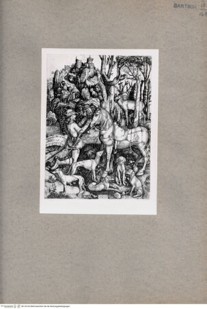 Vorderseite von  [http://creativecommons.org/publicdomain/mark/1.0/] Heiliger Eustachius - , bh133165. Foto.