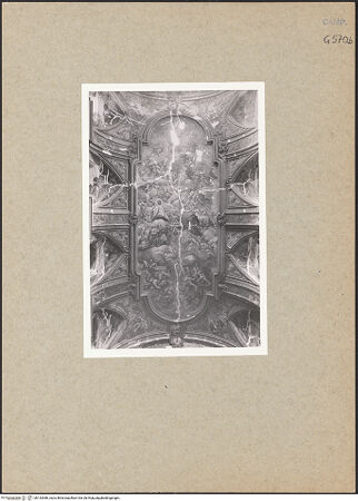 Vorderseite von Poensgen, Thomas [https://www.deutsche-digitale-bibliothek.de/content/lizenzen/rv-ez/] Der Triumph der Religion mit den heiligen Ignatius von Loyola, Franz Xavier und Franz Borgia - Gesamtansicht, bh133386_recto. Foto: Poensgen, Thomas.