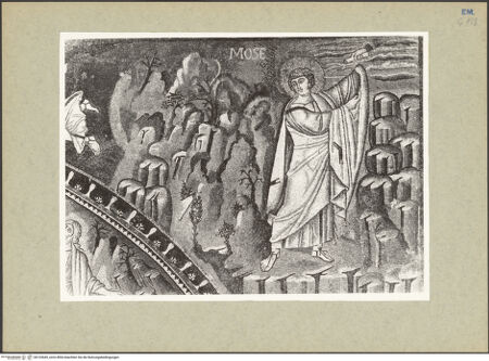 Vorderseite von Villani [https://www.deutsche-digitale-bibliothek.de/content/lizenzen/rv-ez/] Dekoration des PresbyteriumsDie Evangelisten Johannes und Lukas, Jeremia, Szenen aus dem Leben von Moses und AbrahamJeremia; Moses erhält das Gesetz von Gott; das Volk Israel, während Moses das Gesetz erhält; der Besuch der drei Engel bei Abraham; das Isaaksopfer - Detail, Moses erhält das Gesetz von Gott, bh133645_recto. Foto.
