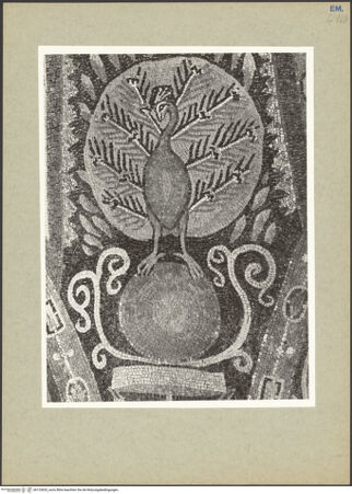 Vorderseite von Villani [https://www.deutsche-digitale-bibliothek.de/content/lizenzen/rv-ez/] Dekoration des PresbyteriumsLamm Gottes in einem von Engeln getragenen Clipeus - Südwestliche Rippe, Detail, bh133653_recto. Foto.