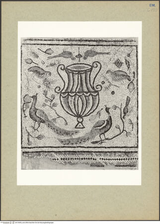 Vorderseite von Villani [https://www.deutsche-digitale-bibliothek.de/content/lizenzen/rv-ez/] Mosaikboden des ursprünglichen Grabes des Heiligen Vitalis - Detail (nach der Übertragung), bh133656_recto. Foto.