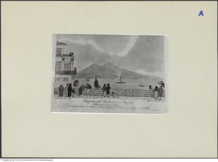 Vorderseite von ICCD [https://rightsstatements.org/page/CNE/1.0/] Veduten: Neapel und PozzuoliAusbruch des Vesuv bei Neapel - , bh134674_recto. Foto.