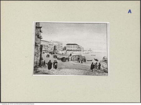 Vorderseite von ICCD [https://rightsstatements.org/page/CNE/1.0/] Santa Lucia, Hafen und Uferpromenade von Posillipo - , bh134677_recto. Foto.