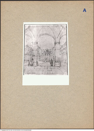 Vorderseite von ICCD [https://rightsstatements.org/page/CNE/1.0/] Der Kreuzgang von Montecassino - , bh134681_recto. Foto.