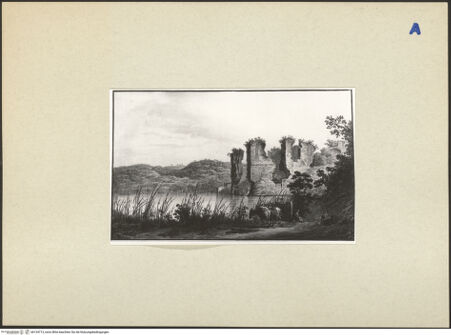 Vorderseite von ICCD [https://rightsstatements.org/page/CNE/1.0/] Lago d'Averno mit Ruine des Apollontempels - , bh134713_recto. Foto.