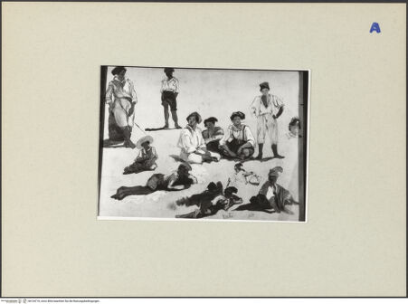 Vorderseite von ICCD [https://rightsstatements.org/page/CNE/1.0/] Körper- und Gewandstudien nach Fischern aus Vietri - , bh134716_recto. Foto.