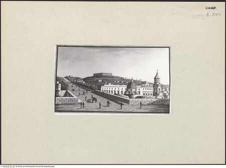 Vorderseite von ICCD [https://www.deutsche-digitale-bibliothek.de/content/lizenzen/rv-ez/] Reggia di Capodimonte von Ponte della Sanità - Gesamtansicht, bh134720_recto. Foto.