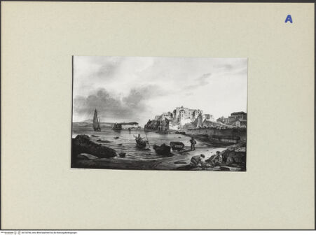 Vorderseite von ICCD [https://rightsstatements.org/page/CNE/1.0/] Blick auf das Ufer von Pozzuoli - , bh134766_recto. Foto.