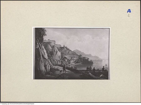 Vorderseite von ICCD [https://rightsstatements.org/page/CNE/1.0/] Blick auf Amalfi - , bh134783_recto. Foto.