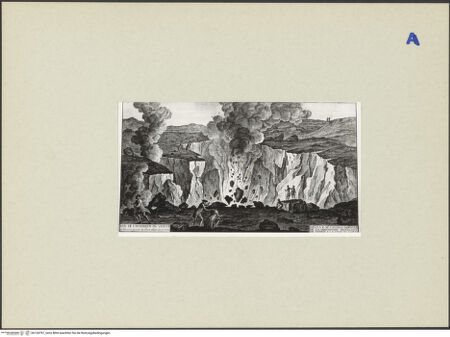 Vorderseite von ICCD [https://rightsstatements.org/page/CNE/1.0/] Das Innere des Vesuv - , bh134797_recto. Foto.