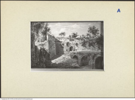 Vorderseite von ICCD [https://rightsstatements.org/page/CNE/1.0/] Antikes Stadttor von Sorrent - , bh134798_recto. Foto.