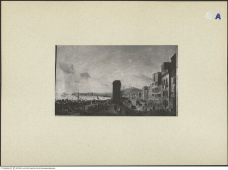 Vorderseite von ICCD [https://rightsstatements.org/page/CNE/1.0/] Blick auf die Uferpromenade von Neapel (La Marinella al Carmine) - , bh134805_recto. Foto.