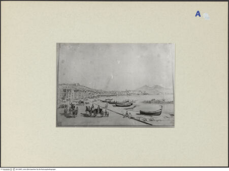 Vorderseite von ICCD [https://rightsstatements.org/page/CNE/1.0/] Blick auf Mergellina - , bh134851_recto. Foto.