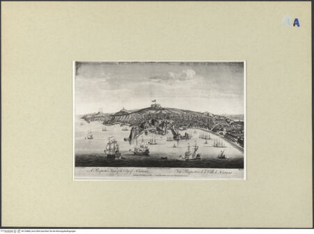 Vorderseite von ICCD [https://rightsstatements.org/page/CNE/1.0/] Blick auf Neapel in der Vogelperspektive - , bh134884_recto. Foto.