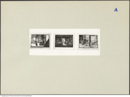 Vorderseite von ICCD [https://rightsstatements.org/page/CNE/1.0/] Drei volkstümliche Szenen in Neapel (Il segretario ambulante, La Cantina, Lazzari sulla piazza di San Ferdinando) - , bh134896_recto. Foto.