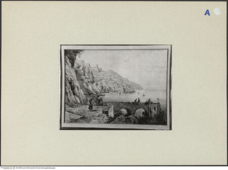 Vorderseite von ICCD [https://rightsstatements.org/page/CNE/1.0/] Blick auf Amalfi - , bh134904_recto. Foto.