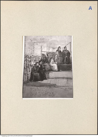 Vorderseite von ICCD [https://rightsstatements.org/page/CNE/1.0/] Prozess gegen einen Mönch - , bh134916_recto. Foto.