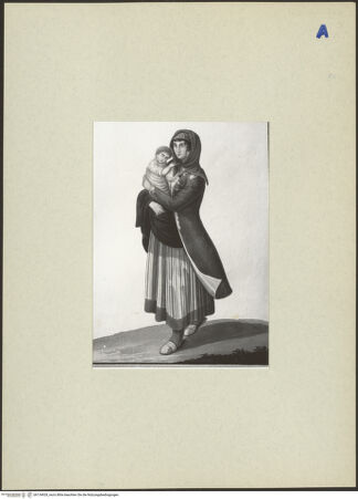 Vorderseite von ICCD [https://rightsstatements.org/page/CNE/1.0/] Frauentracht aus Procida bei Neapel - , bh134928_recto. Foto.