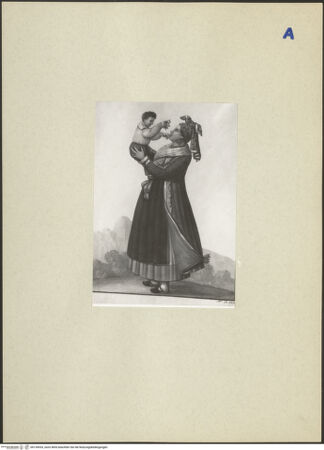 Vorderseite von ICCD [https://rightsstatements.org/page/CNE/1.0/] Frauentracht aus Procida bei Neapel - , bh134933_recto. Foto.