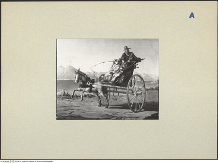 Vorderseite von ICCD [https://rightsstatements.org/page/CNE/1.0/] Neapolitanische Kalesche - , bh134935_recto. Foto.