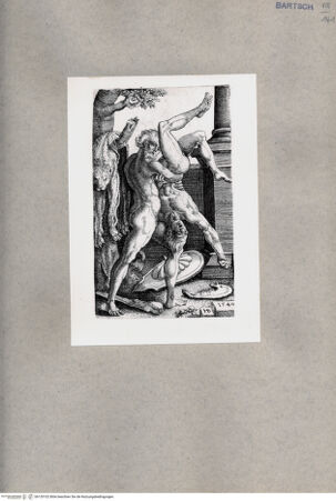 Vorderseite von  [http://creativecommons.org/publicdomain/mark/1.0/] Herkules und Anthäus - , bh135102. Foto.