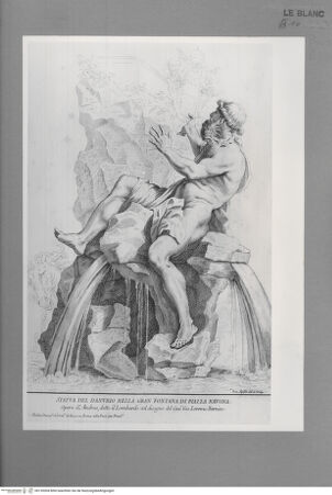 Vorderseite von  [http://creativecommons.org/publicdomain/mark/1.0/] Die Donau (Rom, Vierströmebrunnen) - , bh135304. Foto.