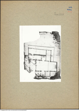 Vorderseite von Sopr. BAS ROMA [https://www.deutsche-digitale-bibliothek.de/content/lizenzen/rv-ez/] Der heilige Hieronymus büßend in der Einsiedelei - Detail: Buch, nach der Restaurierung von 1987, bh135691_recto. Foto.