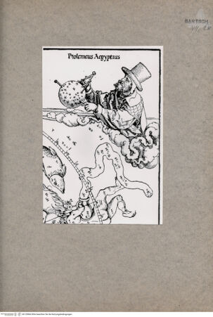 Vorderseite von  [https://www.deutsche-digitale-bibliothek.de/content/lizenzen/rv-fz/] Der Himmelsglobus, Detail: Ptolemeus Aegytius - , bh135866. Foto.