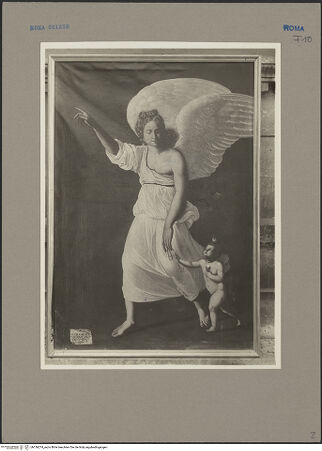 Vorderseite von Sopr. Mon. Laz. [https://www.deutsche-digitale-bibliothek.de/content/lizenzen/rv-ez/] Der Schutzengel - , bh136274_recto. Foto.