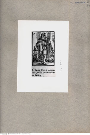 Vorderseite von  [http://creativecommons.org/publicdomain/mark/1.0/] Heiliger Jakobus Major - , bh136562. Foto.